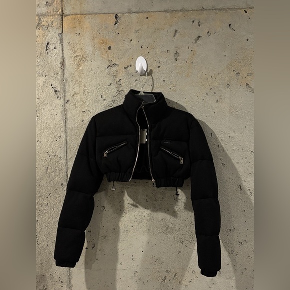 Brand New Black Shane Justin Puffer Half Jacket  - Size XS - Picture 3 of 8